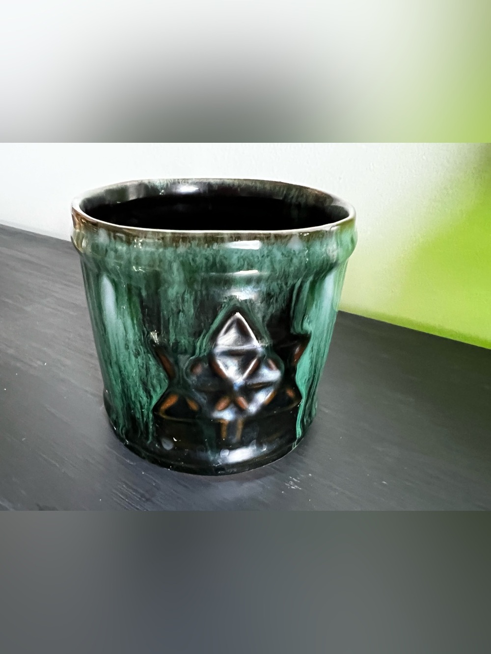 Vintage Blue Mountain Pottery Glazed Ceramic Planter Pot